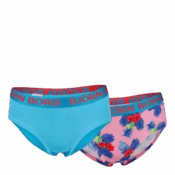 BJØRN BORG Paradise Hipster 2-Pack Junior Pink/Blue