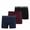 BJØRN BORG Sammy Solid Shorts 3-Pack Blue/Red