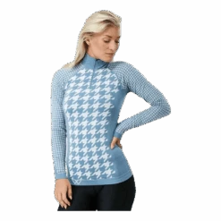 Agnes Zip Blue/White