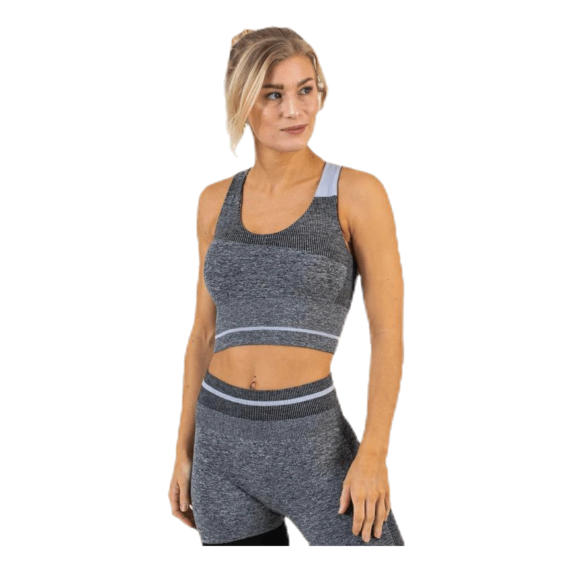 Halley Seamless Bra Black/Grey - Image 2