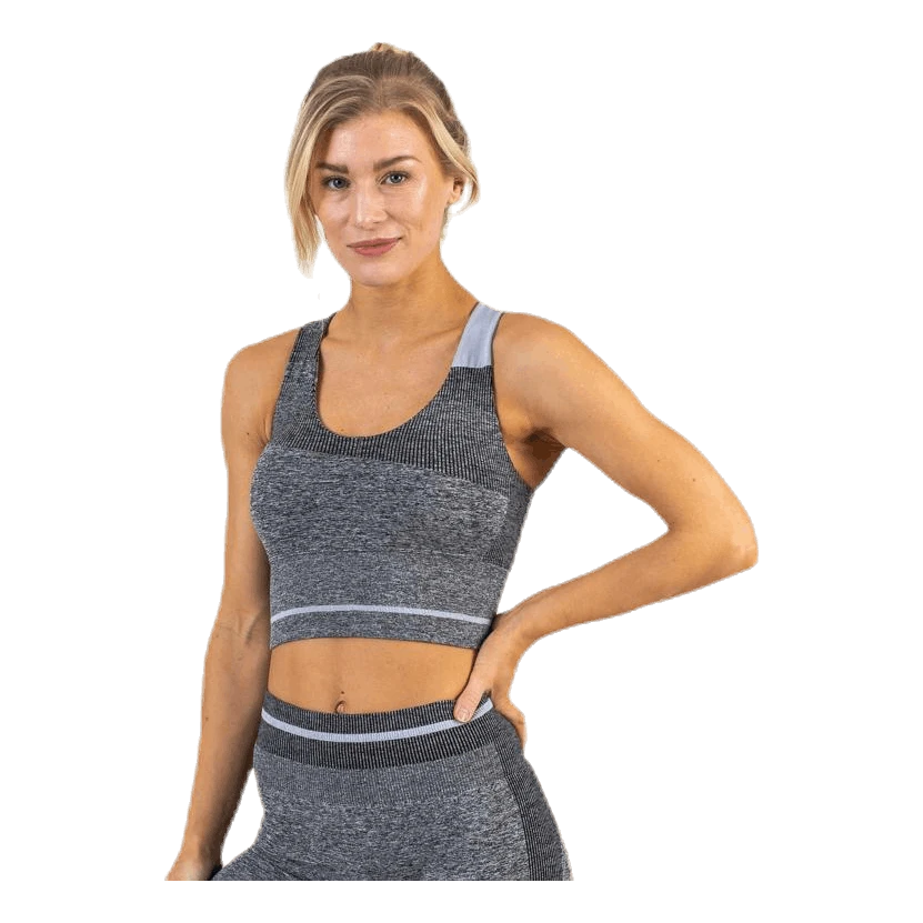 Halley Seamless Bra Black/Grey - Image 4