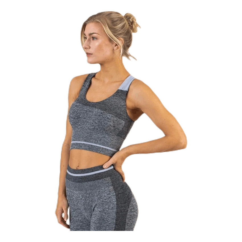 Halley Seamless Bra Black/Grey - Image 5