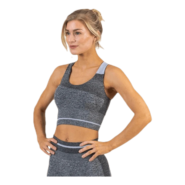 Halley Seamless Bra Black/Grey - Image 7