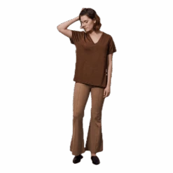 Boob The-Shirt V-neck Brown