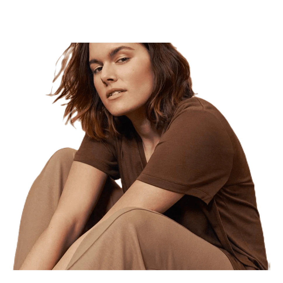 Boob The-Shirt V-neck Brown - Image 4