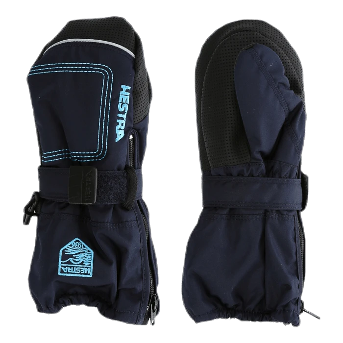 Hestra Baby Zip Long - Mitten 0-5 Years Blue