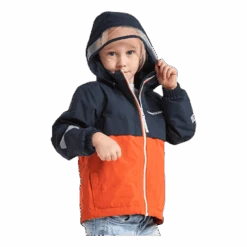 DIDRIKSONS Viken Kids Jacket Blue/Orange