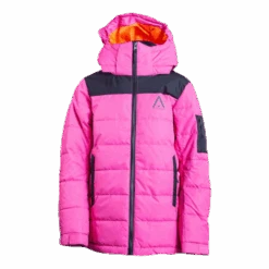 ColourWear Polar Youth Puff Jacket Pink/Black