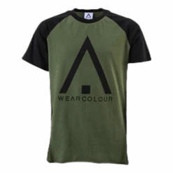 ColourWear Organic Rag Tee Youth Black/Green