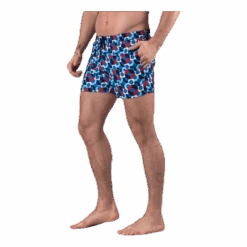 Happy Socks Illusion Dot Swim Shorts Blue