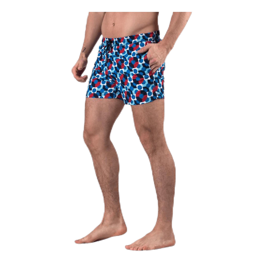 Happy Socks Illusion Dot Swim Shorts Blue