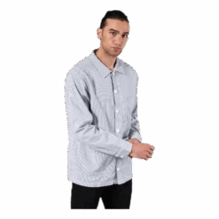 DEDICATED Worker Jacket Sala Thin Stripes Blue