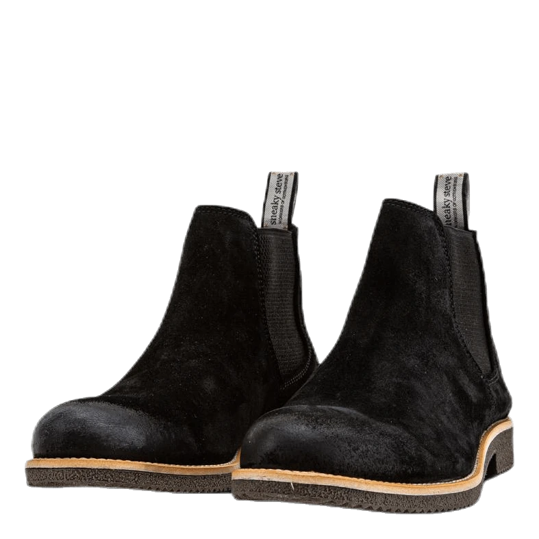 Sneaky Steve Torpid Suede Shoe Black - Image 8