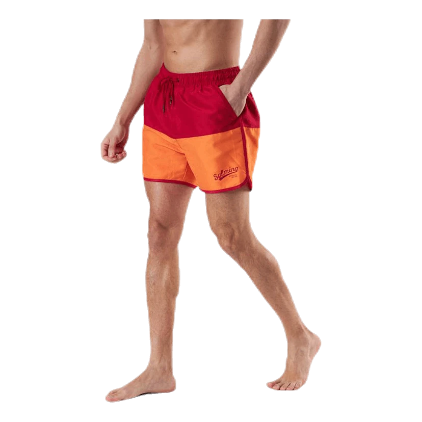 SALMING Cooper Original Swimshorts Orange/Red - Image 4