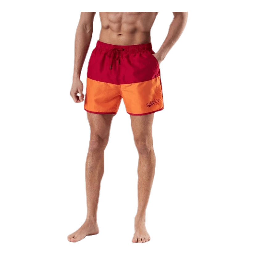 SALMING Cooper Original Swimshorts Orange/Red - Image 6