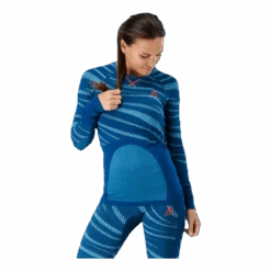 Odlo Suw Top Crew Neck LS Performance Blackcomb Blue/Pink