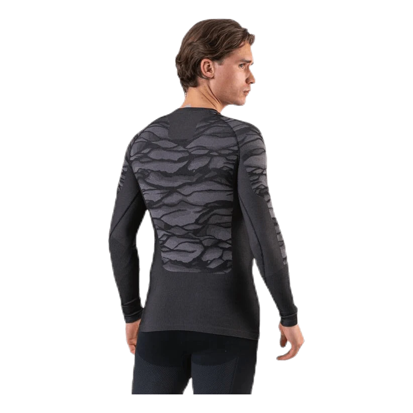 Odlo Suw Top Crew Neck L/S Performance Blackcomb Black/Grey - Image 2