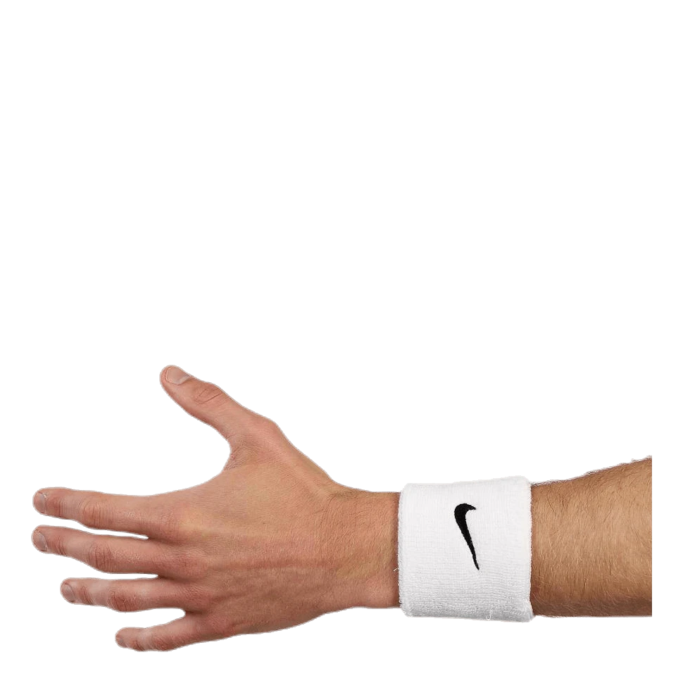 Swoosh Wristband White/Black