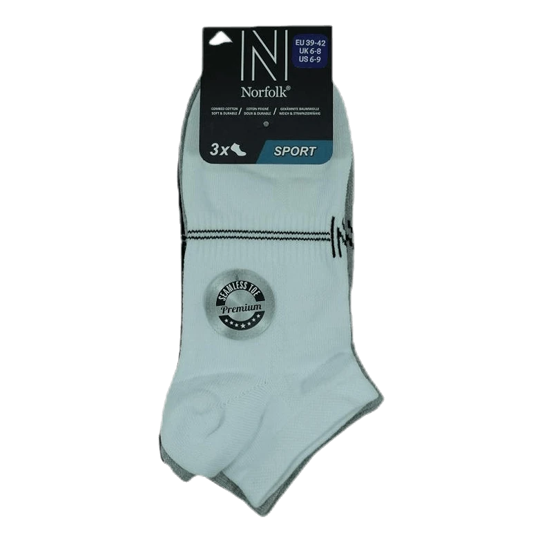 Fresh- 3-Pack Cotton Low Cut Training Socks Patterned - Image 3