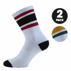 Retro 2-pack Sport Socks Patterned