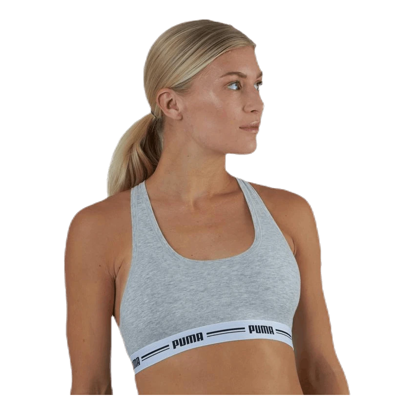 Puma Iconic Racer Back Top Grey - Image 2