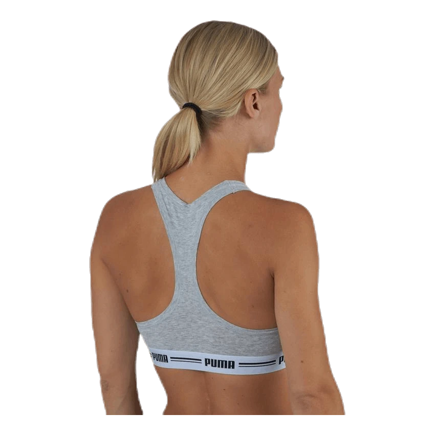 Puma Iconic Racer Back Top Grey - Image 3