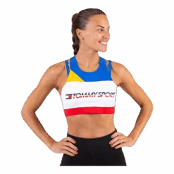 Sport Bra Mid Impact Back Detail Blue