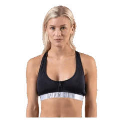 Calvin Klein Zip Bralette-Rp Black