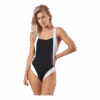 Calvin Klein Ck Blocking Plunge Back Swimsuit Black