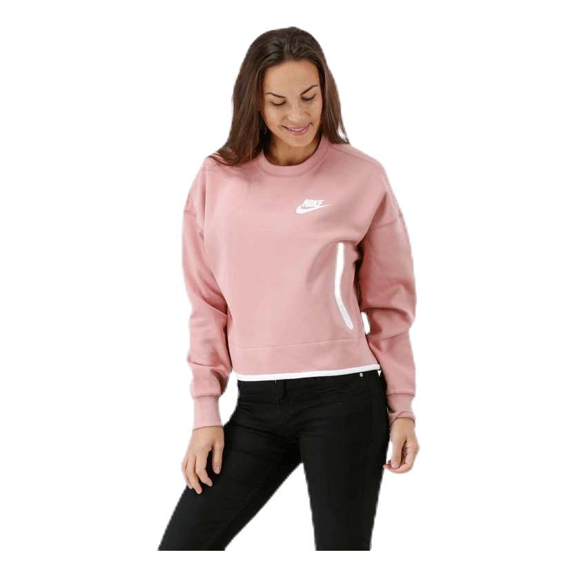 Nike Tech Fleece Crew Pink/White