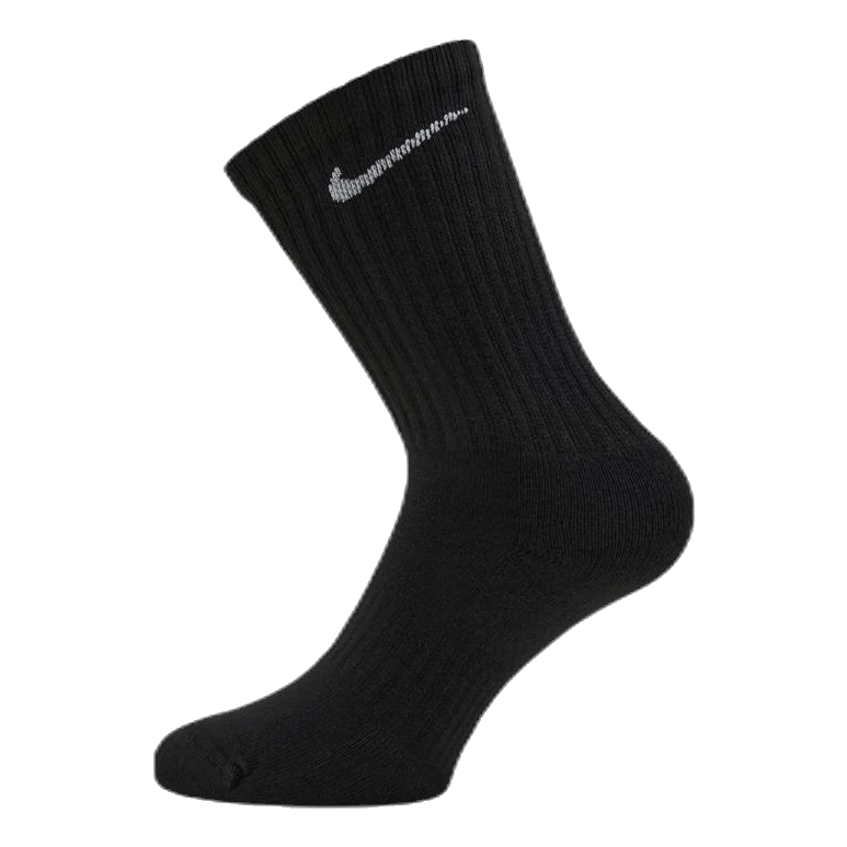 Nike Everyday Cushioned Training Crew Socks (6 Pairs) BLACK/WHITE - Image 2
