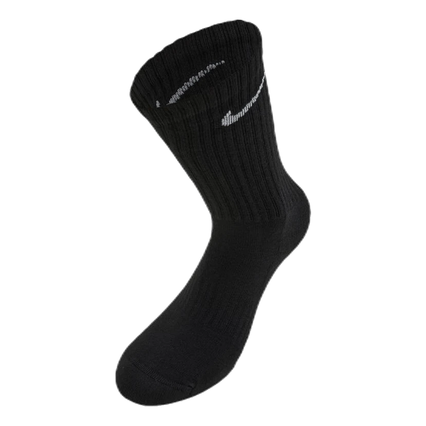 Nike Everyday Cushioned Training Crew Socks (6 Pairs) BLACK/WHITE - Image 4