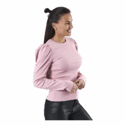 Pieces Anna Ls Top Beige