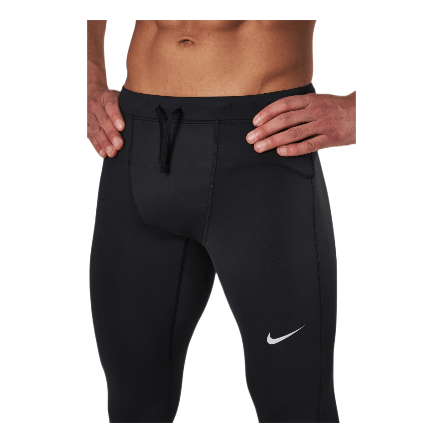 Nike Dri-FIT Challenger Men's Running Tights BLACK/REFLECTIVE SILV - Image 4