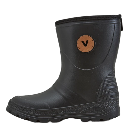 Regn Light Weight Rubber Boot Black