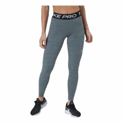 Nike Pro Women's Mid-Rise Mesh-Paneled Leggings SMOKE GREY/HTR/BLACK/WHITE