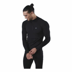 Ubbe Long Sleeve With Zip 100% Merino Wool Black