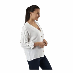 Pieces Sanne 3/4 Fold-Up Top White