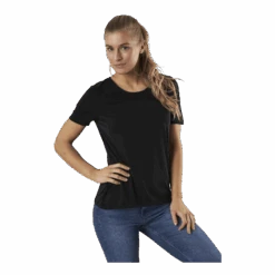 Pieces Kamala Ss Top Black