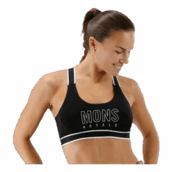 Mons Royale Stella X-Back Bra Black